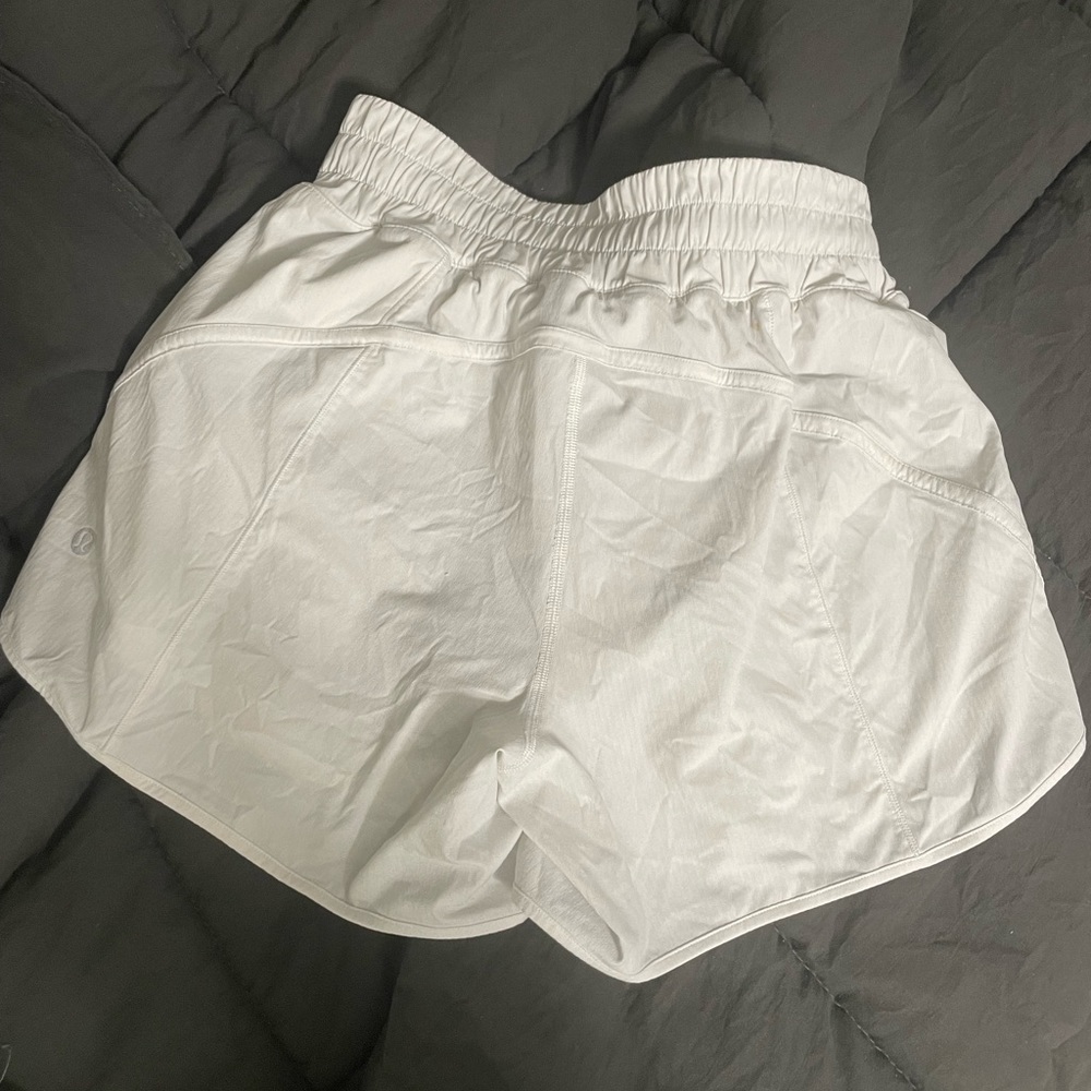 White lululemon shorts. Size 6